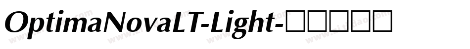 OptimaNovaLT-Light字体转换