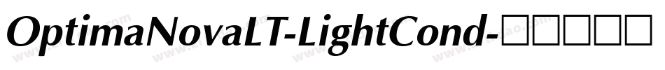 OptimaNovaLT-LightCond字体转换