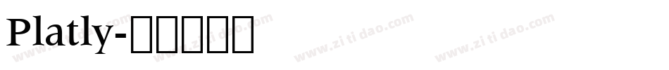 Platly字体转换