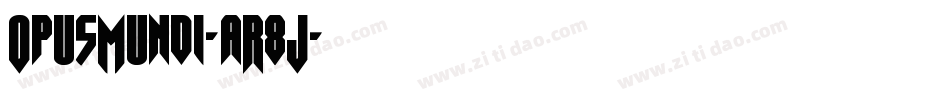 OpusMundi-aR8J字体转换