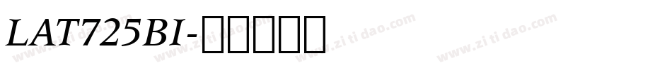 LAT725BI字体转换
