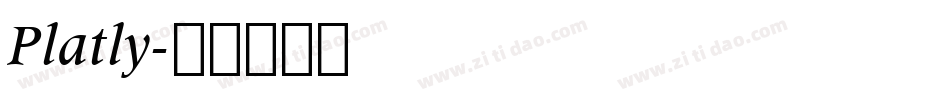Platly字体转换