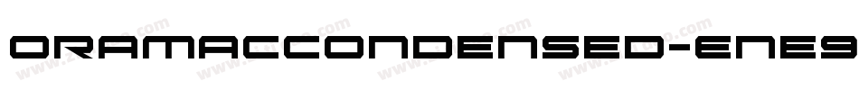 OramacCondensed-Ene9字体转换