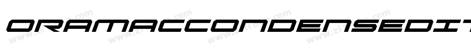 OramacCondensedItalic-Ov9d字体转换