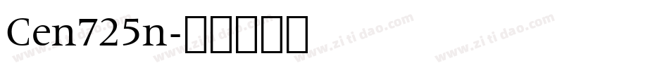 Cen725n字体转换