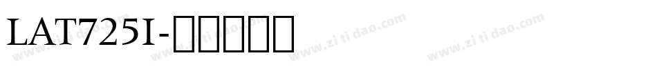 LAT725I字体转换