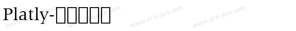 Platly字体转换