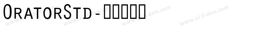 OratorStd字体转换