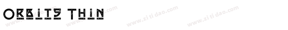 Orbits-Thin-2字体转换