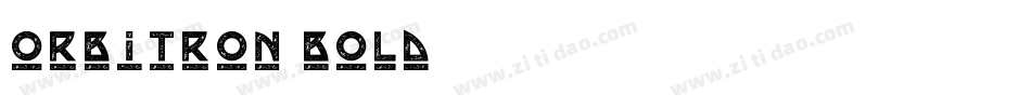 orbitron-bold字体转换