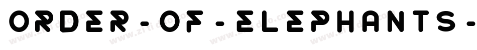 order-of-elephants字体转换