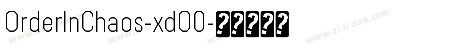 OrderInChaos-xdO0字体转换