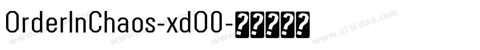OrderInChaos-xdO0字体转换