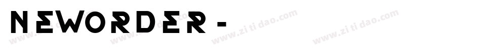 NewOrder字体转换