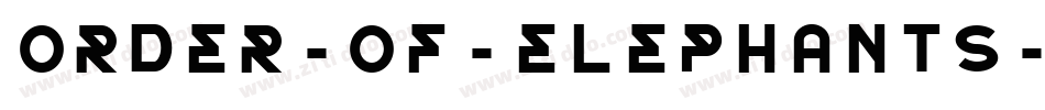 order-of-elephants字体转换
