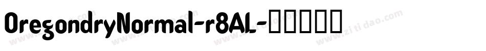 OregondryNormal-r8AL字体转换