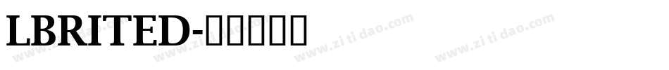 LBRITED字体转换