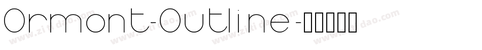 Ormont_Outline字体转换