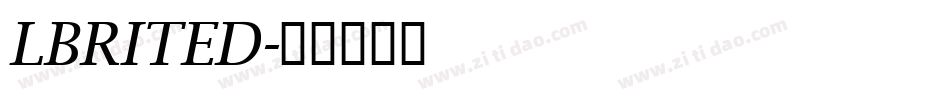 LBRITED字体转换