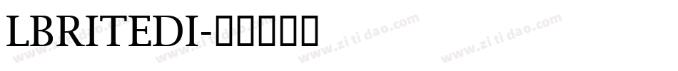 LBRITEDI字体转换