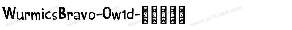 WurmicsBravo-Ow1d字体转换