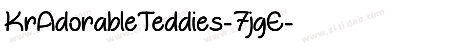 KrAdorableTeddies-7jgE字体转换
