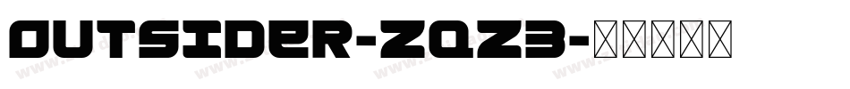 Outsider-Zqz3字体转换