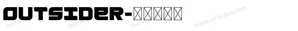 Outsider字体转换