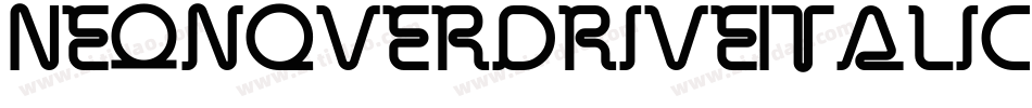 NeonOverdriveItalic-nwRJ字体转换