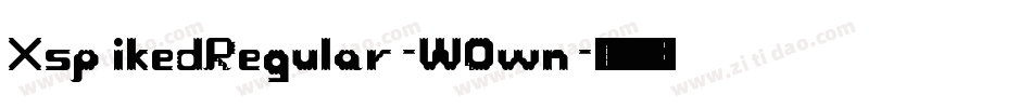 XspikedRegular-WOwn字体转换