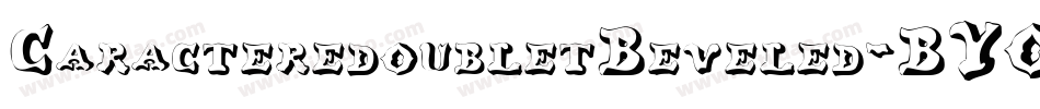 CaracteredoubletBeveled-BYOx字体转换