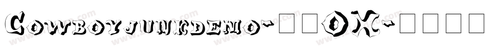 Cowboyjunkdemo-25OX字体转换 Cowboyjunkdemo-25OX字体转换