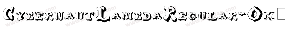 CybernautLambdaRegular-Ox54字体转换