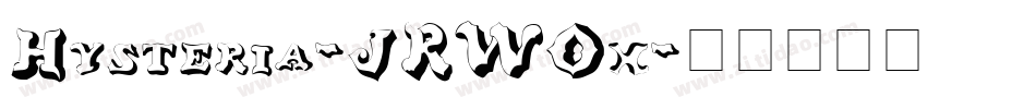 Hysteria-JRWOx字体转换