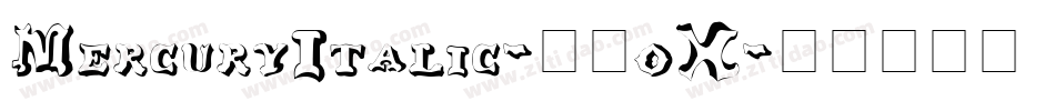 MercuryItalic-37oX字体转换