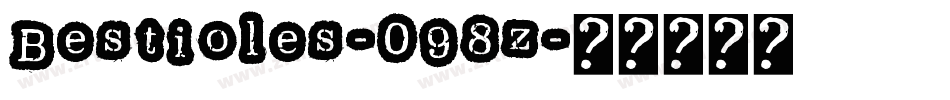 Bestioles-098z字体转换