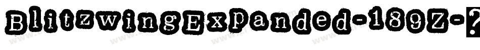 BlitzwingExpanded-189Z字体转换