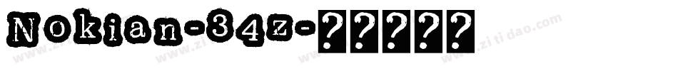 Nokian-34z字体转换