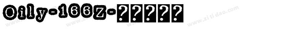 Oily-166Z字体转换