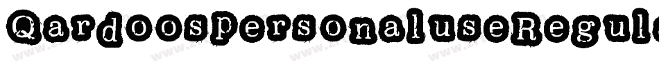 QardoospersonaluseRegular-d994Z字体转换