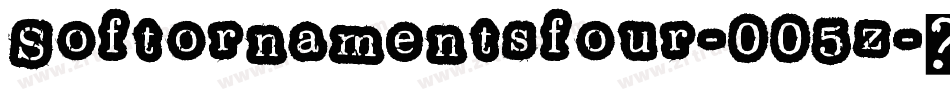 Softornamentsfour-005z字体转换