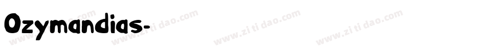 Ozymandias字体转换