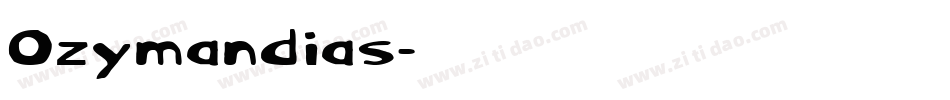 Ozymandias字体转换