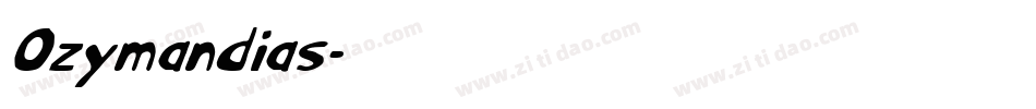 Ozymandias字体转换
