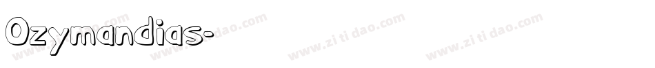 Ozymandias字体转换