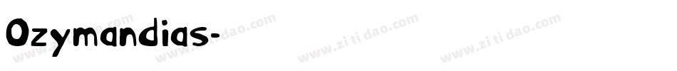 Ozymandias字体转换
