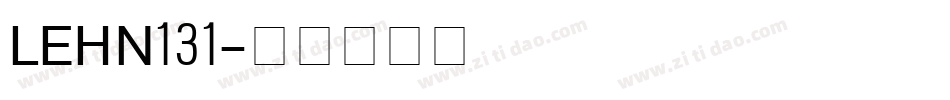 LEHN131字体转换