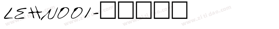 LEHN001字体转换