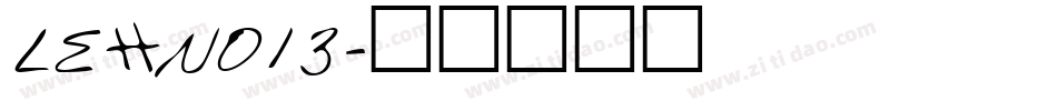 LEHN013字体转换