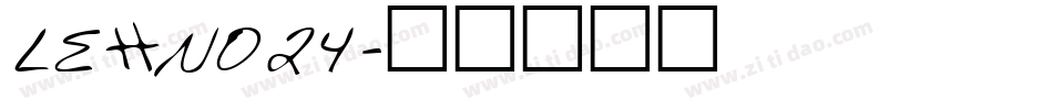 LEHN024字体转换
